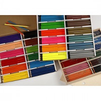 Crayons de couleur Colortime - Achat en gros, mine: 3+4+5 mm, Couleurs assorties, 576assortis [HOB-38082]