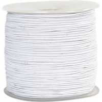 Cordon élastique, épaisseur 1 mm, blanc, 250m [HOB-41034]