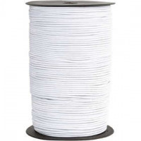 Elastiques, épaisseur 2 mm, blanc, 250m [HOB-41036]