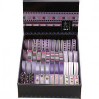 Rubans décoratifs - Assortiment, l: 10 mm, harmonie violet, 48x2m [HOB-41051]