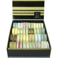 Rubans décoratifs - Assortiment, l: 10 mm, 48x2 m, harmonie de verts [HOB-41058]