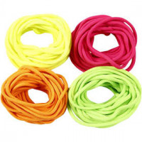 Corde pr macramé -Assortiment, épaisseur 4 mm, couleurs néons, 4x5m [HOB-415560]