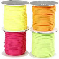 Corde pour macramé , épaisseur 4 mm, couleurs néons, 4x40m [HOB-41556]