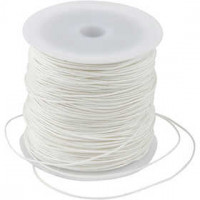 Corde pour macramé, épaisseur 1 mm, blanc, 50m [HOB-41571]