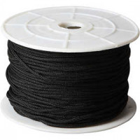 Corde pour macramé, épaisseur 2 mm, noir, 50m [HOB-41578]