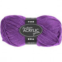 pelote de laine acrylique Fantasia, L: 80 m, violet, 50gr [HOB-421705]