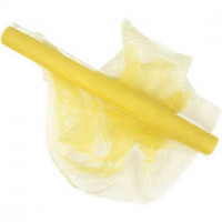 Tulle, l: 50 cm, jaune, 5m [HOB-44611]