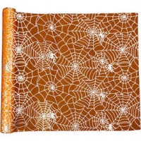 Chemin de table, l: 29 cm, L: 3,5 m, orange, halloween, 1rouleau [HOB-44648]