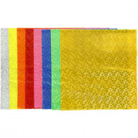 Plastique réfléchissant, feuille 23x24 cm, épaisseur 0,24 mm, 20flles. ass. [HOB-44940]