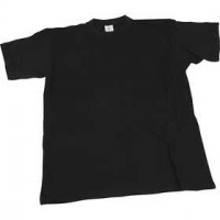 T-shirt, dim. 5-6 ans, l: 36 cm, noir, col rond, 1pièce [HOB-47221]
