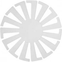 Forme tissage panier, d: 8 cm, h: 6 cm, transparent, 10pièces [HOB-47452]