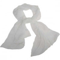 Foulard en mousseline de soie, dim. 40x150 cm,  15 g/m2, 1pièce [HOB-48061]