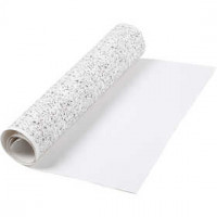 Faux Leather Paper, W: 49.5 cm, 350 g/m2, 1 m, white [HOB-498832]