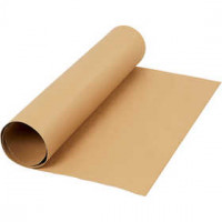 Papier imitation cuir, l: 50 cm, épaisseur 0,55 mm, brun clair, 1m [HOB-498940]