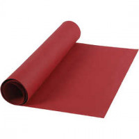 Papier imitation cuir, l: 50 cm, épaisseur 0,55 mm, rouge, 1m [HOB-498946]