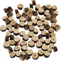 Mélange de bois, d: 7-10 mm, épaisseur 4-5 mm, 230gr [HOB-502130]