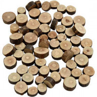 Mélange de bois, d: 10-15 mm, épaisseur 5 mm, 230gr [HOB-502150]
