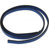 Ceinture type cuir, l: 10 mm, épaisseur 3 mm, bleu, 1m [HOB-51487]