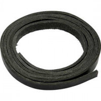 Bande de cuir, l: 10 mm, épaisseur 3 mm, noir, 2m [HOB-51501]