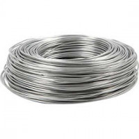 Fil aluminium, épaisseur 2 mm, argent, rond, 100m [HOB-51715]