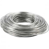 Fil aluminium, épaisseur 2,5 mm, argent, rond, 75m [HOB-51719]