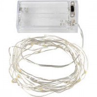 Guirlande LED, L: 3,15 m, argent, 1pièce [HOB-52329]