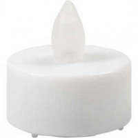 Bougie chauffe-plat LED, h: 35 mm, d: 38 mm, 24 pièces, blanc [HOB-52339]