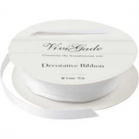 Ruban décoratif, l: 5 mm, blanc, 15m [HOB-52473]