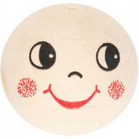 Boules d'ouate avec visages, d: 18 mm, 10 pièces [HOB-542180]