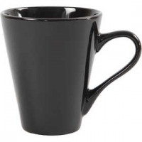 Tasses, h: 10 cm, d: 8 cm, noir, 6pièces [HOB-55577]