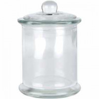 Bocal avec couvercle, 330 ml, d: 8 cm, h: 14,5 cm, 10pièces [HOB-55782]