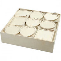 Cadres, dim. 11,5x11,5 cm, épaisseur 8 mm, triplex, 75pièces [HOB-56406]