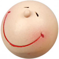 Têtes souriantes, d: 25 mm, Polymère, 25pièces [HOB-56558]