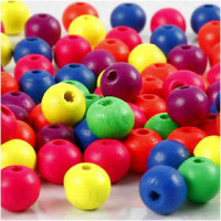 Neonmix, d: 8 mm, la taille du trou 2,5 mm, lilas de perse, 500gr, env. 3000 pièce [HOB-56693]