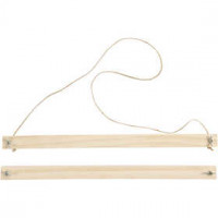 Poster Hanger, W: 33.6 cm, H: 2 cm, 1 set, pine [HOB-56921]