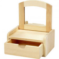 Coiffeuse, dim. 12x10x6,5 cm, pin, 1pièce [HOB-57571]