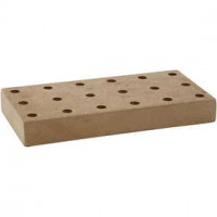 Socle marqueurs, dim. 20x10x2,5 cm, MDF, 1pièce [HOB-57823]