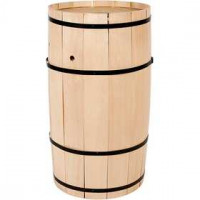 Tonneau, h: 54 cm, l: 30 cm, hêtre, grand, 1pièce [HOB-59201]