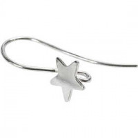 Boucles d'oreilles, h: 24 mm, argenté, 60pièces [HOB-60123]