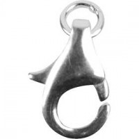 Fermoirs mousquetons, L: 11 mm, argenté, 5pièces [HOB-60830]