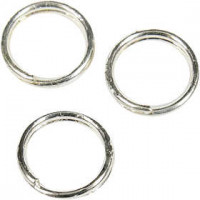 Anneaux brisés, d: 5 mm, argenté, 300pièces [HOB-613421]