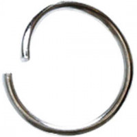 Boucles rondes , épaisseur 1,2 mm, format intérieur 10 mm, argenté, 200pièces,  12,4 mm [HOB-61376]