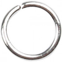 Boucles rondes , épaisseur 0,7 mm, format intérieur 4 mm, argenté, 500pièces,  5,4 mm [HOB-61379]