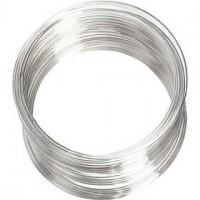 Bracelet spirale, épaisseur 0,8 mm, d: 6 cm, argenté, 1pièce, env. 11,5 m [HOB-61503]