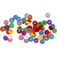 Anneaux de blocage, format intérieur 3 mm, Couleurs assorties, 48assortis [HOB-61574]