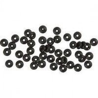 Anneaux de blocage, format intérieur 3 mm, noir, 48pièces [HOB-61575]