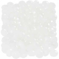 Perles à facettes, dim. 3x4 mm, la taille du trou 0,8 mm, mat, 100pièces [HOB-61682]