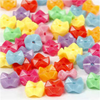Kombimix - Perles, d: 9,5 mm, la taille du trou 1,5 mm, Couleurs assorties, Environ 420 pièces, 125ml, env. 75 gr [HOB-617630]