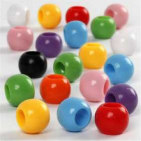 Perles Pony, d: 10 mm, la taille du trou 4,5 mm, 65 g, 110ml [HOB-618350]