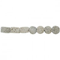 Perles en résine, dim. 24x38 + 31x22 mm, diamètre intérieur 2 mm, 7 assortis, beige [HOB-63101]